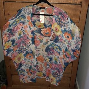 NWT Psychedelic one size kimono